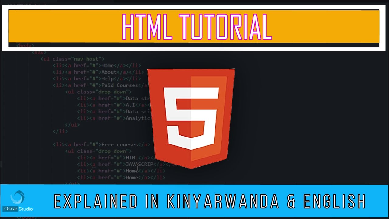 4.HTML BASIC TAGS | explained in | Kinyarwanda & English