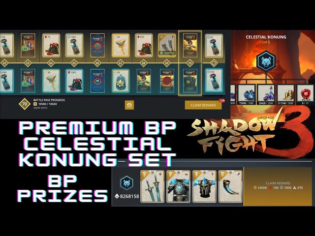 トランプ Shadow Fight 3 New Premium Battlepass | I Got Celestial Konung Set