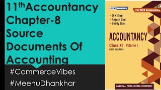 11th Accountancy (Chapter -8)Source Documents Of Accounting- Cash Memo, Invoice(Meaning Of Vouchers)