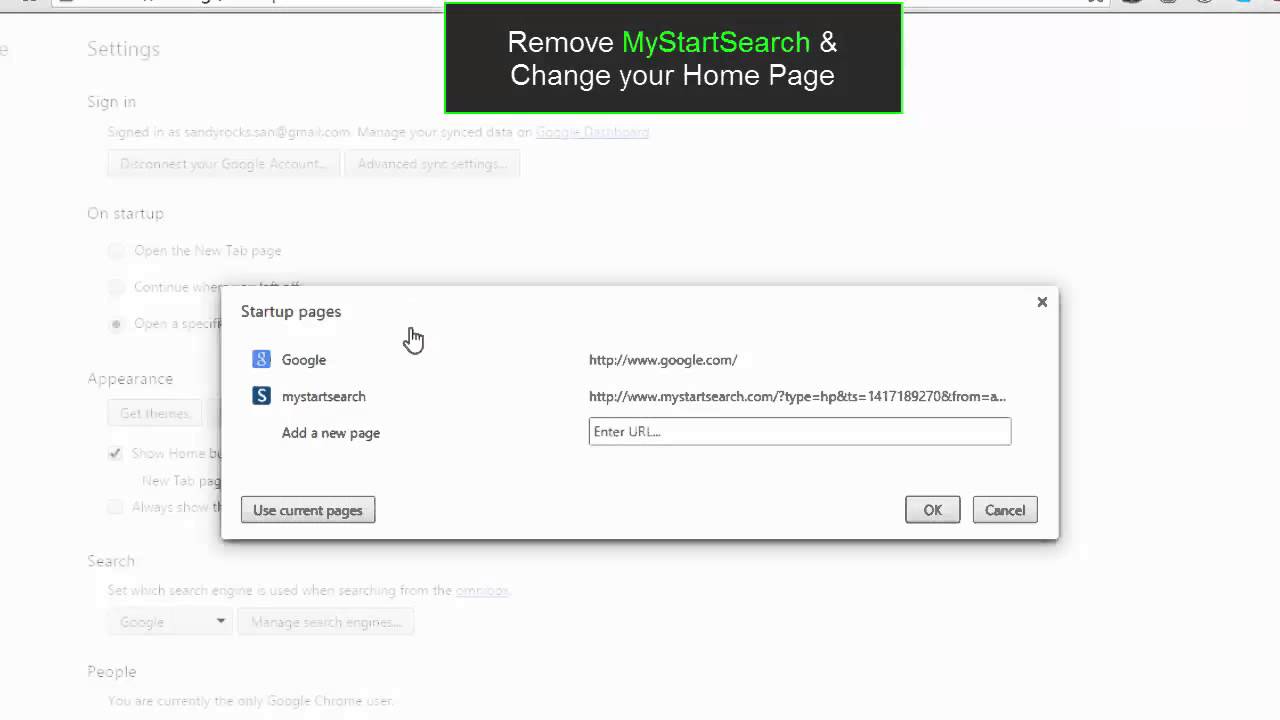 MyStartSearch Removal - How to remove mystartsearch.com adware