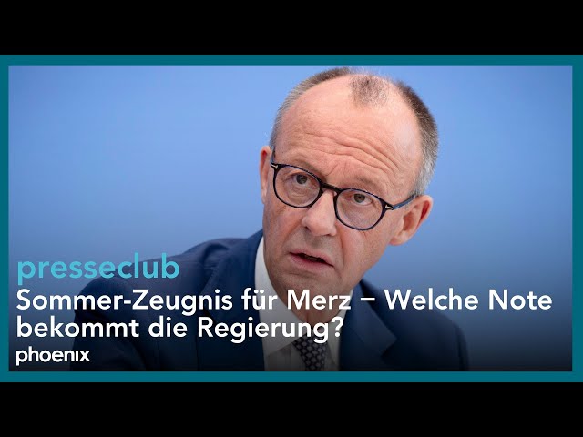presseclub: Sommer-Zeugnis für Merz – Welche Note bekommt die Regierung? | 20.07.25