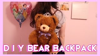 plush bear backpack