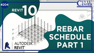 Revit Structure : 9. Rebar Schedule (Part-1)