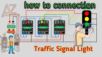 Traffic Signal Light Connection Diagram | Autocratic connection traffic signal | @azelectricschool