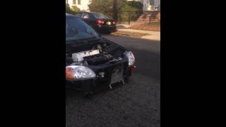 First Test Drive 96 Civic EK K20 Open Header K-Tuned Ram Horn Header