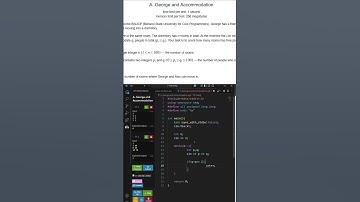 A. George and Accommodation | Codeforces Problem | Bangla Solution  #Codeforces #Programming #Coding