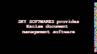 Excise document management software