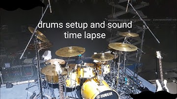 Studio Drums Recording - Timelapse Setup and Sounds