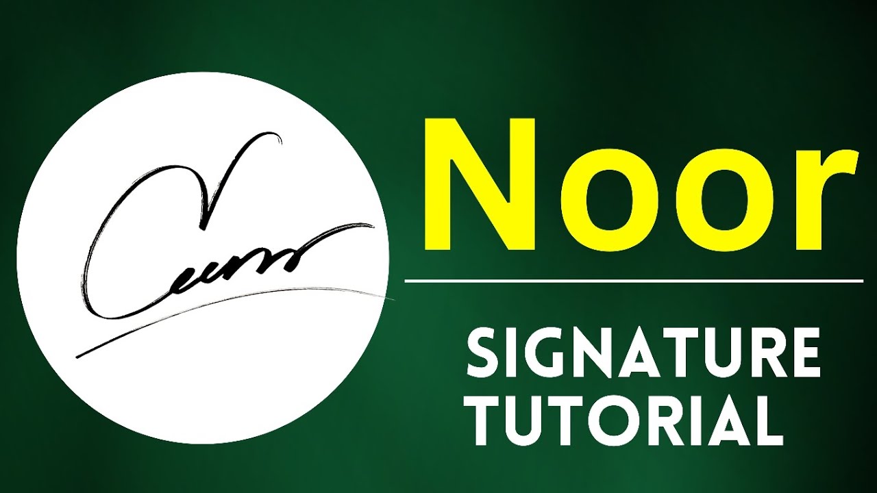 Noor name signature style | N name signature style | Signature style of my name N