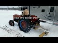Fitting tire chains to MF35 Tractor after 15 years. Installation and trimming tips!