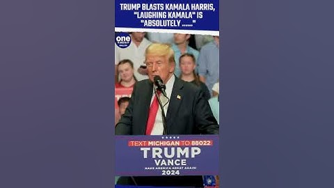 United States presidential election: Trump slams Kamala Harris: "Laffin’ Kamala is crazy, nuts"
