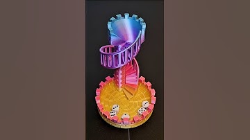 3D printed Dice Tower Castle Stairs