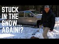 Tundra pulls Chevy Diesel out of the Snow