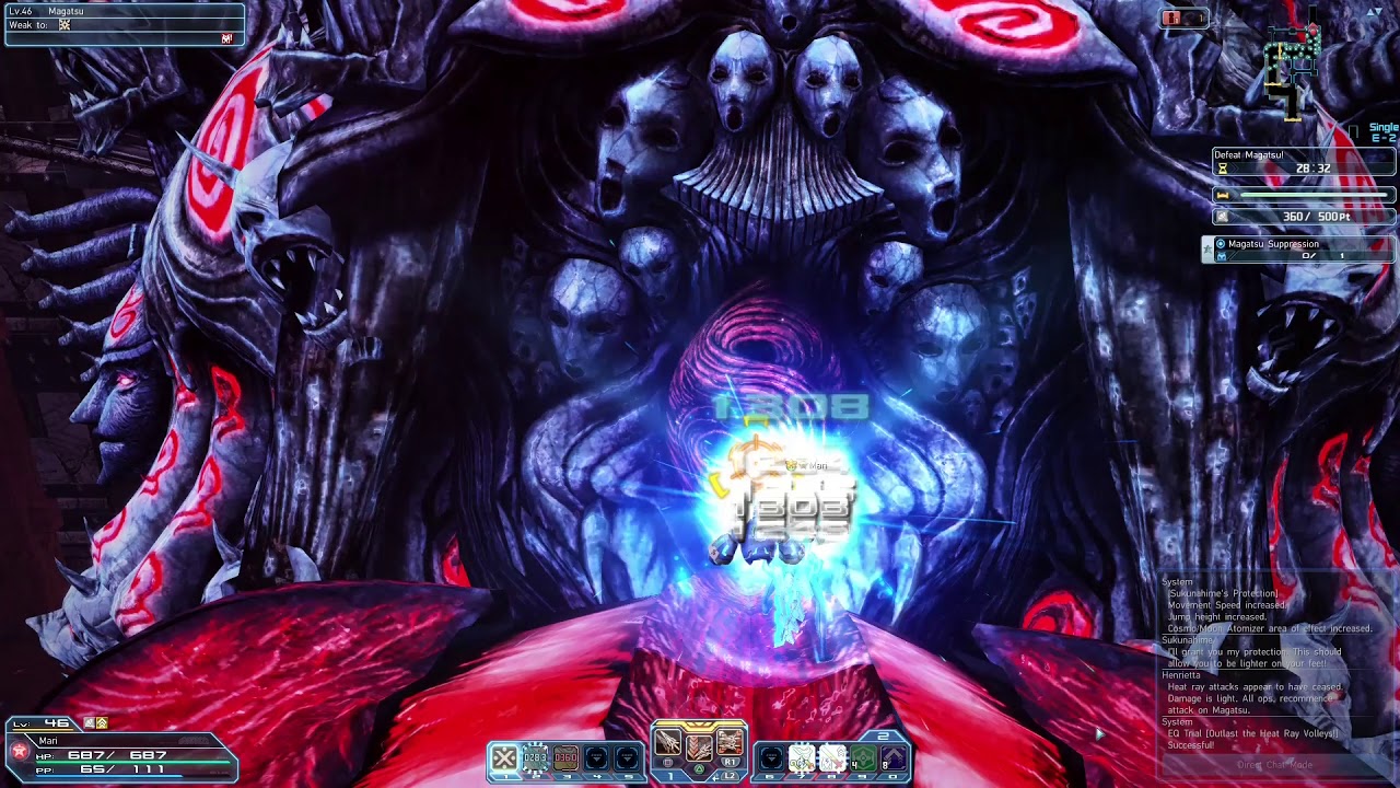 PSO2 - Hardcore Solo Magatsu DB (Low-level)