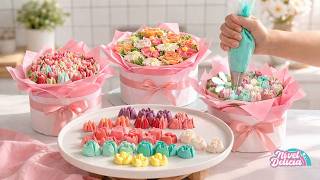 🌷HAZ flores en 1 segundo‼️ PASTEL de ramo de flores para VENDER el día de las MADRES con DUYAS rusas