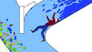 Algodoo | Crazy water slide