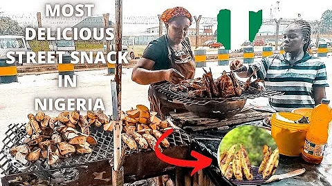 HOW THE MOST POPULAR NIGERIAN SNACK IS MADE IN NIGERIA | HOW TO MAKE BOLE | ROASTED PLANTAIN & SAUCE