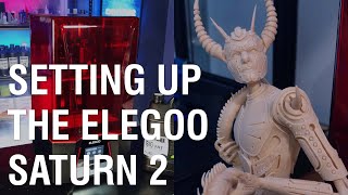 Unboxing & setting up the Elegoo Saturn 2 8K | Chitubox slicing & 3D Printing with Monocure 3D Resin