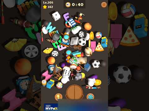 Match 3D Master Full Game Level 205 - Two Tries!!