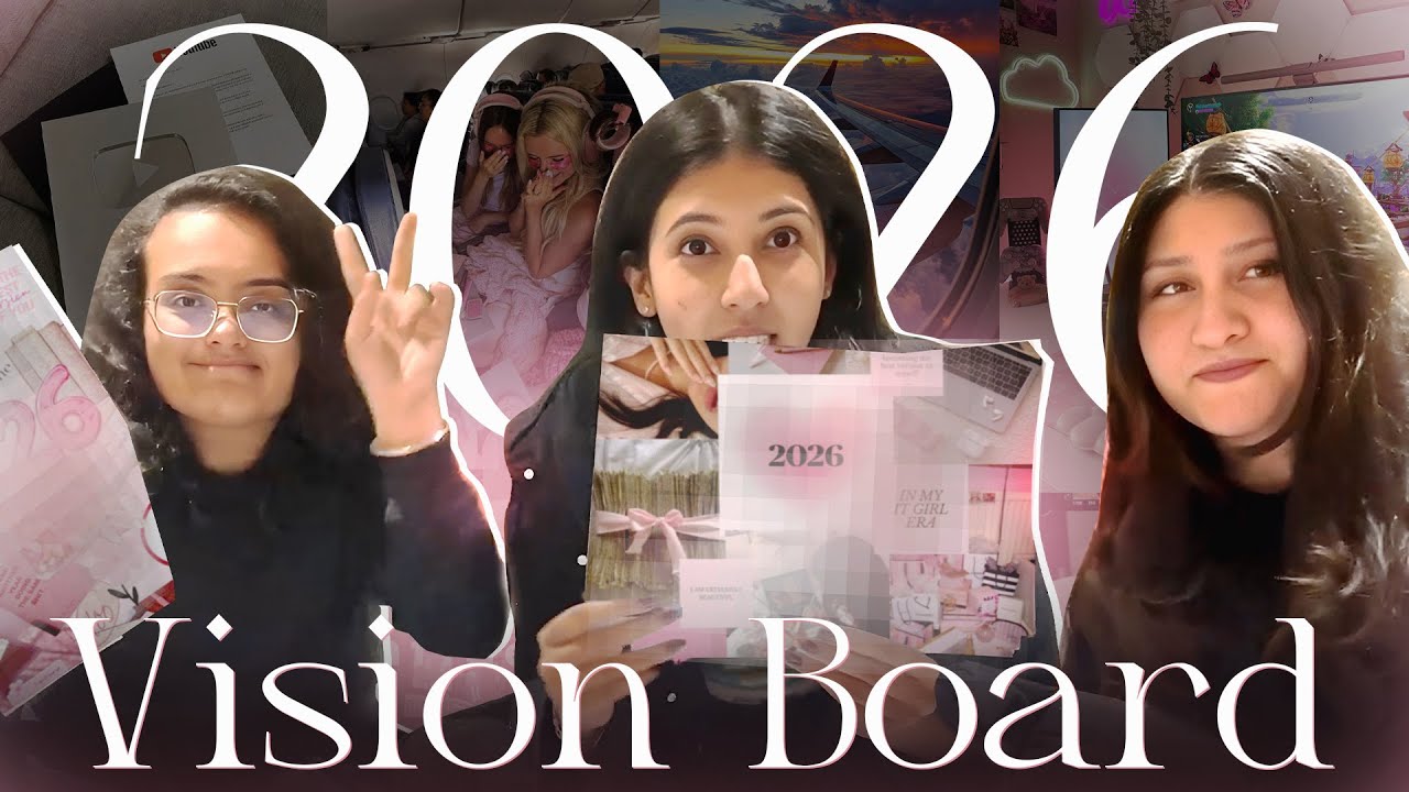 We Made Vision Board Together… Our 2026 Goals Are WILD 👀✨