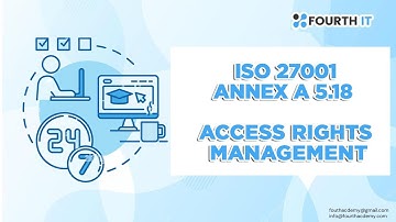 ISO 27001 Annex A 5.18 Access Rights Management