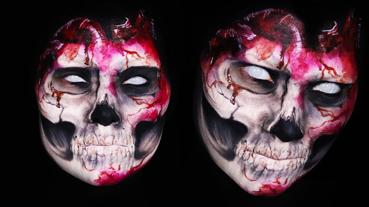 Evil Skull Heart Makeup Tutorial YouTube