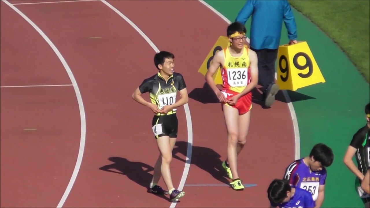 男子100m A決勝 第32回高体連札幌春季陸上 Youtube