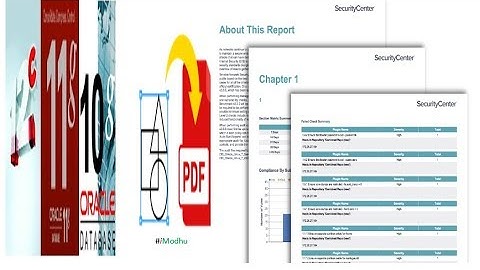 HOW TO GENERATE PDF IN ORACLE DATABASE 10g | 11g | 12c  | iModhu