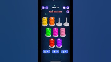 आओ देखे Hoop stack लेवेल 29 कैसे पूरा करे #shorts #shortsfeed #shortsviral #shortsvideo #stacolor