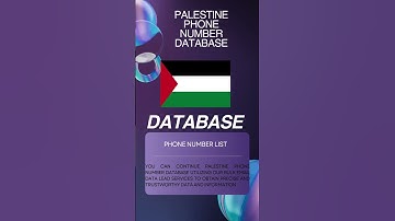 Palestine Phone Number Database | Bulk Email Data