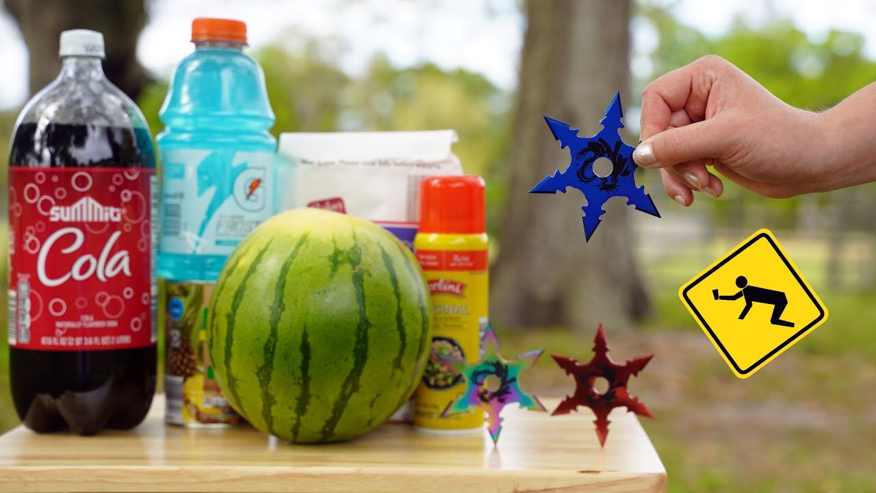 Welchen SCHADEN richten angeschliffene Ninja WURFSTERNE an? - Experiment