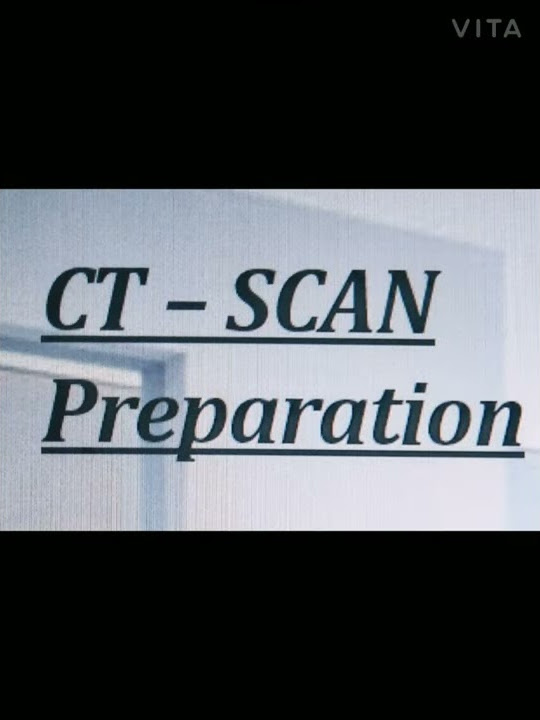 Ct scan preparation for patient in hospital learning video