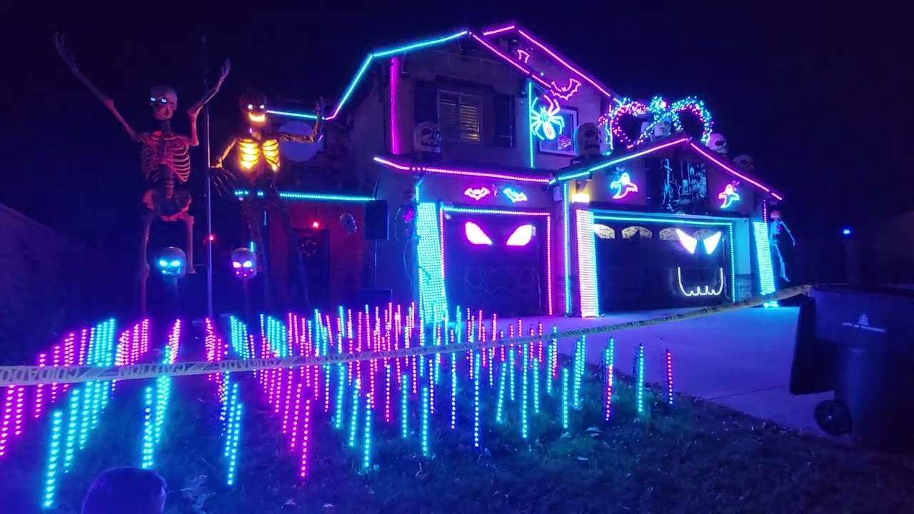This is Halloween Light Show 10/31/23 City of Riverside, California