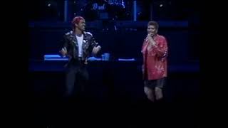 George Michael & Aretha Franklin - 1988-08-29 - "Knew You Were Waiting" (Partial)+Interview -Detroit