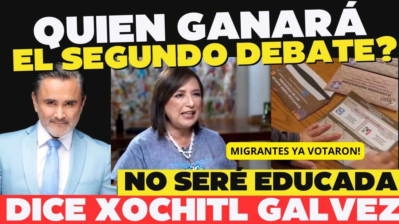 Quien ganará hoy el segundo debate? Xóchitl o Claudia? — Transcript