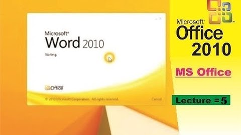 Microsoft word 2010/Lecture 5/Bullets and numbering/alignment,Style Group,Editing Group