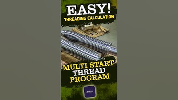Multi Start Thread in CNC | TSC CNC Calculator App Tutorial #cncintamil #tsrcnc #shorts