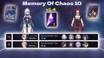 Jingliu E0 and Kafka E0 Memory Of Chaos 10 v1.4 | Honkai: Star Rail