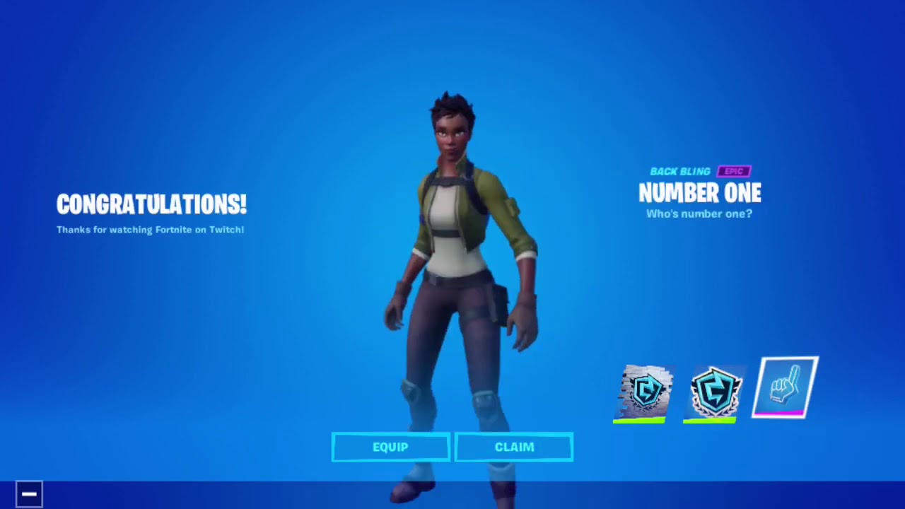 Claiming free FNCS rewards Free backbling