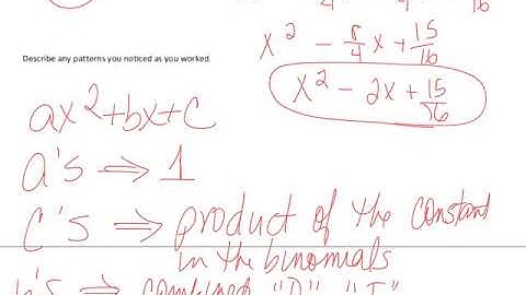 lesson 2   multiplying and factoring polynomial expressions