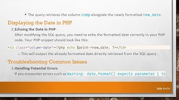 How to Easily Change the Date Format in a MySQL Query