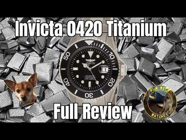  Invicta 0420 Pro Diver reloj negro automático con esfera de  titanio, para hombre. : Ropa, Zapatos y Joyería