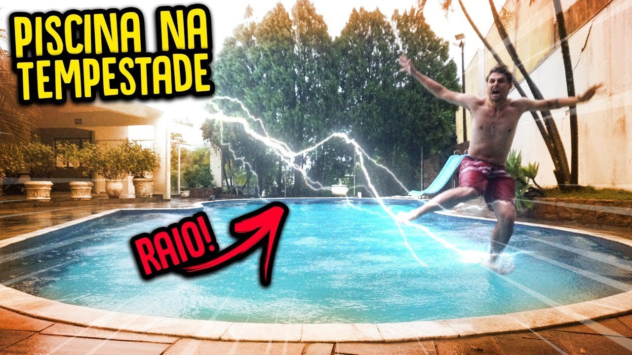 entretenimento para casamento ENTREI NA PISCINA EM UMA TEMPESTADE !! ( DEU RUIM? ) [ REZENDE EVIL ]