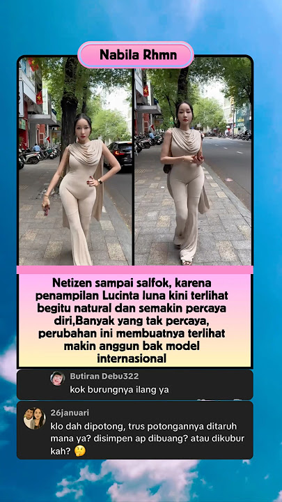 Netizens Focus on Lucinta Luna's Appearance 👀 #viralvideo