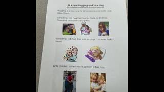 All About Hugging and Touching Social Story Guide