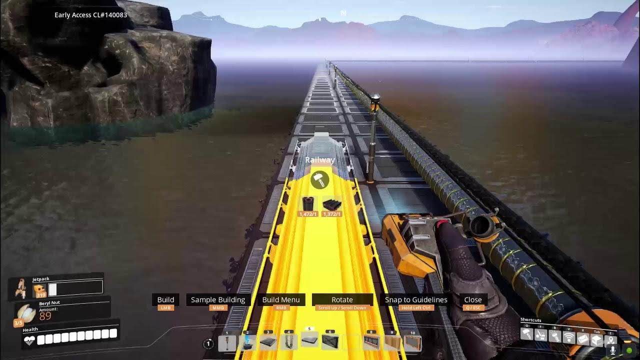 Satisfactory Building a Train Track YouTube