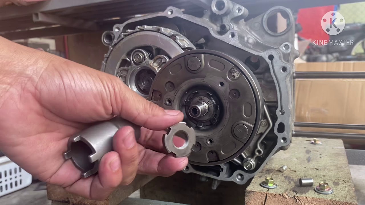 Cara pasang engine Honda Future