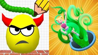 Draw To Smash & Alien Hole - Gameplay Android,ios Games p35