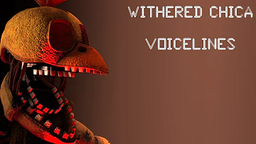 (SFM // FNAF) Withered Chica voice lines and jumpscare // UCN