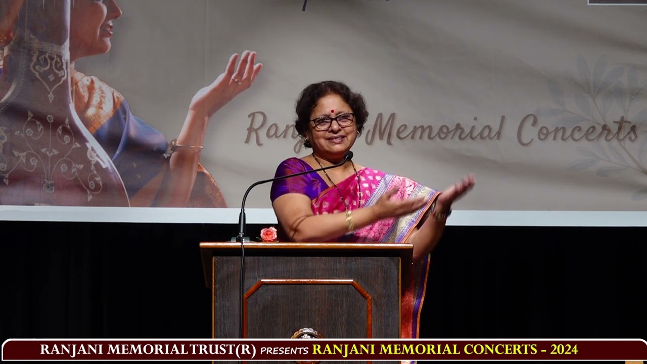 Ranjani Memorial Trust Concert Series - 2024 - Dr. Binda Paranjape (Talk) on Tawaifs and Devadasis